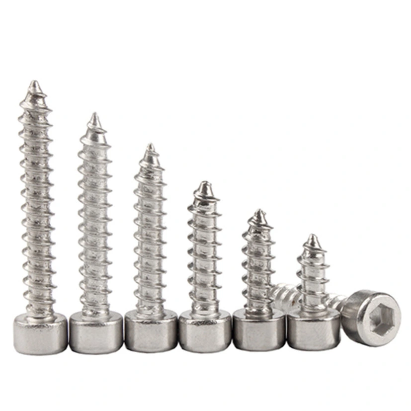 M2 M3 M4 M5 M6 Stainless Steel 304 316 Hex Socket Allen Cylindrical Cap Head Self Tapping Screws for Plastic Audio Amplifier Speaker