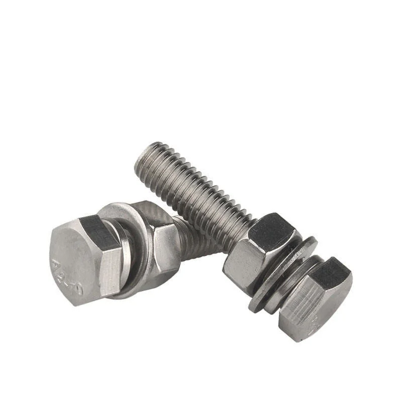 DIN933 DIN931 OEM Fasteners Ss201 SS304 SS316 Stainless Steel Hex Bolt