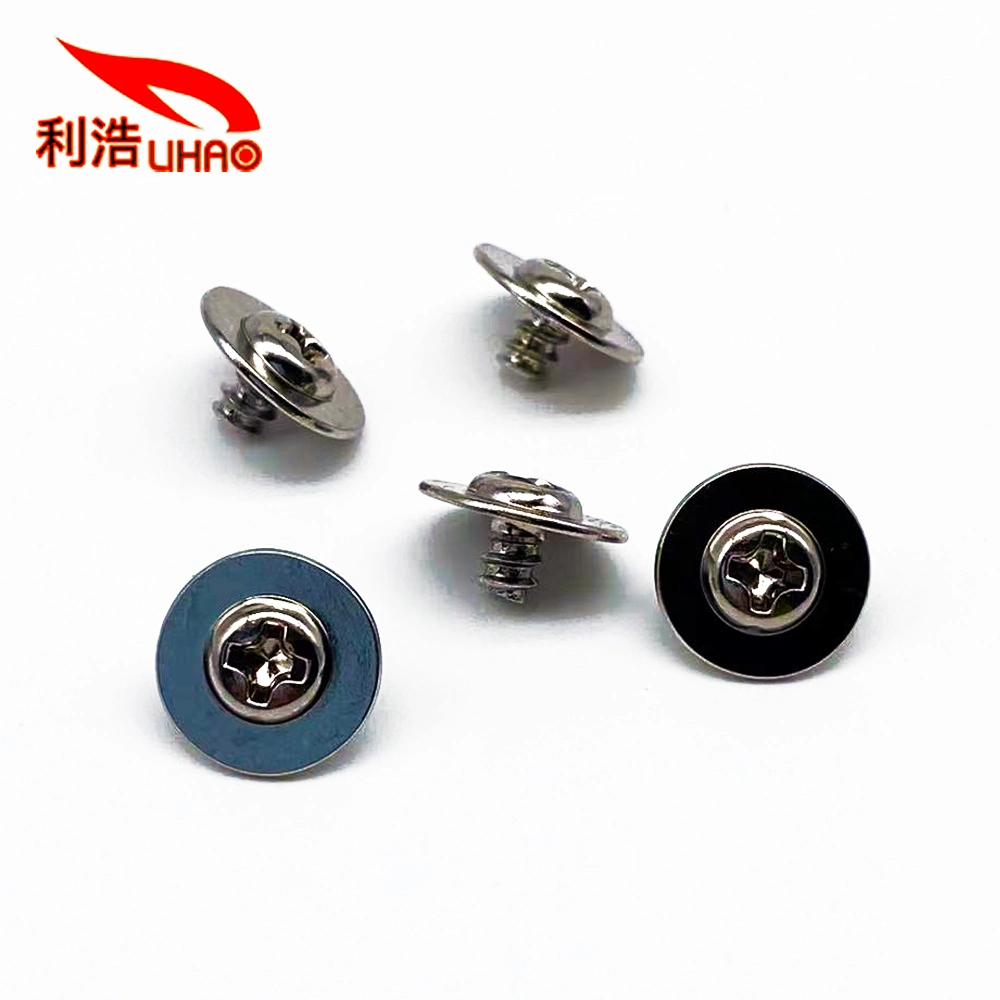 Carbon Steel Nickel-Plated Self-Tapping Screws with Large Round Head Screws with Pads