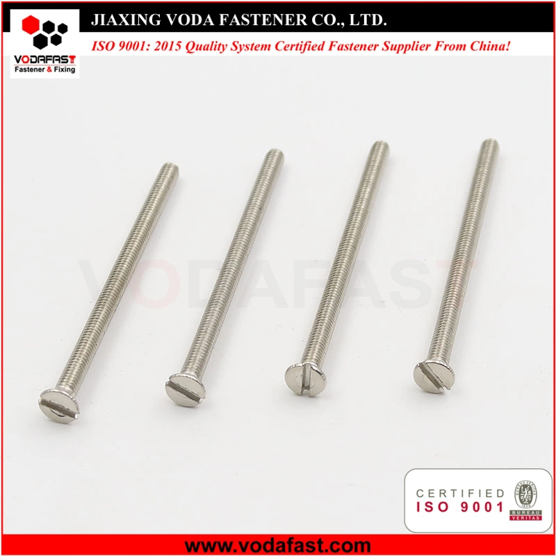 Vodafast DIN 921 Slotted Large Pan Head Machine Screw Zinc Plated