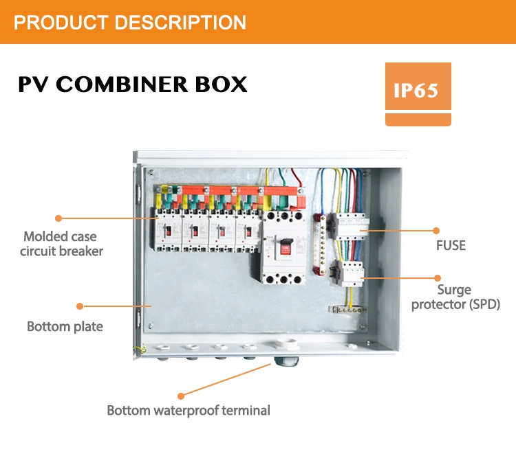 IP67 Solar Array PV Combiner Module Panel Junction Box