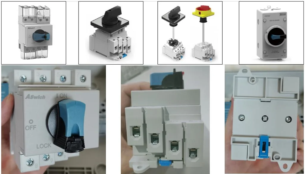 1000V DC Waterproof IP66 Solar PV Array DC Isolator Switch with Mc4 Connector