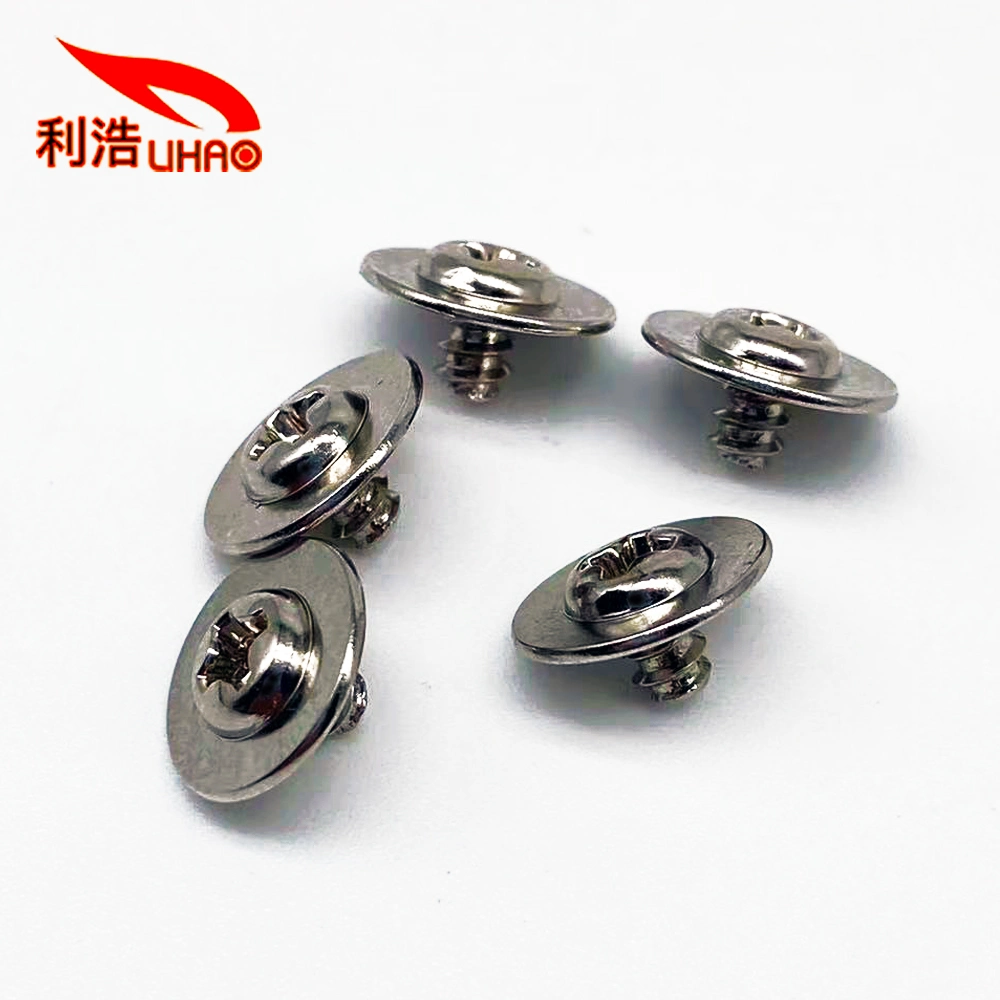 Carbon Steel Nickel-Plated Self-Tapping Screws with Large Round Head Screws with Pads