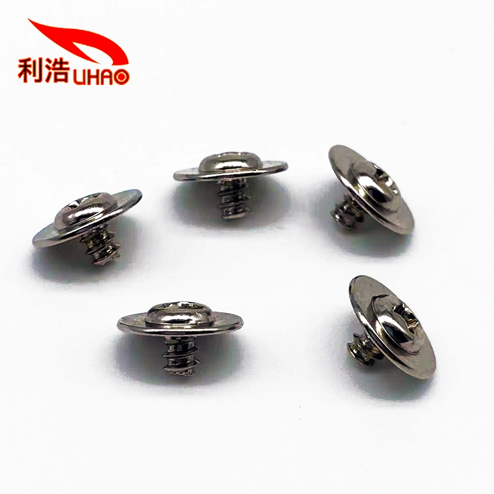 Carbon Steel Nickel-Plated Self-Tapping Screws with Large Round Head Screws with Pads