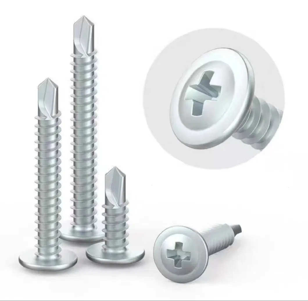 M4.2 Self-Drilling Screw Large Flat Head Self-Drilling Screw Cross Self-Tapping Screw Round Head Dovetail Nail Dovetail Screw