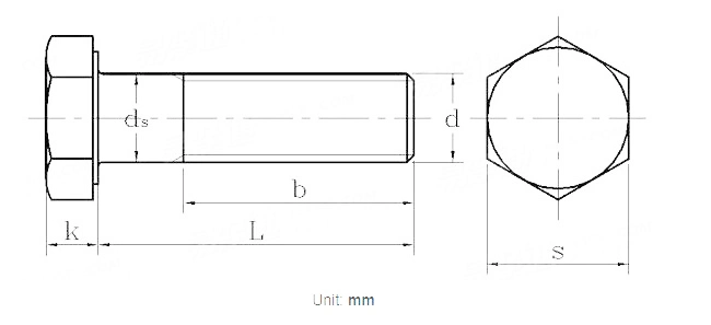 Stainless Steel Hexagon Socket Tapping Screws with Cylindrical Head Heavy Hexagon Bolts with Large Widths Across Flats for Structural Bolting