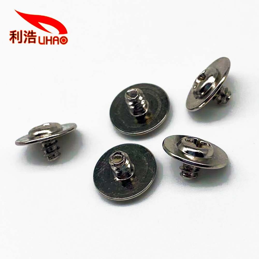 Carbon Steel Nickel-Plated Self-Tapping Screws with Large Round Head Screws with Pads