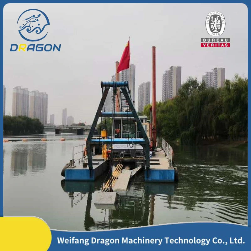 Hydraulic Anchor Rod Cummins Diesel Engine 8 Inch Mud/Cutter Suction Sand Dredger for River /Lake /Sea /Reservoir Dredging Project