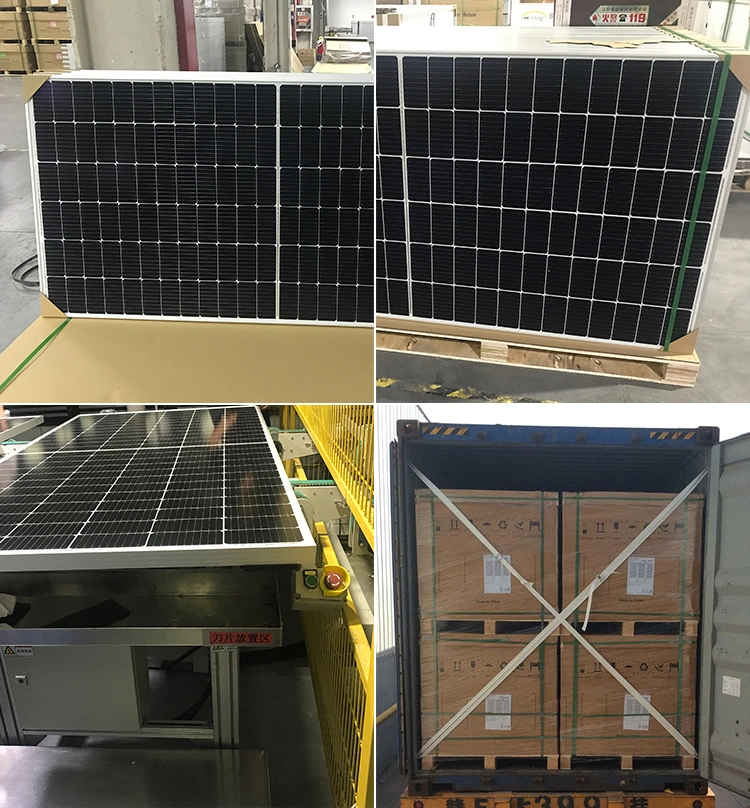 Design Design Mono 550W 600W Black Solar Panel with Mc4 Connectors Mono 400W 455W 550W 600W Full Black Solar Panel