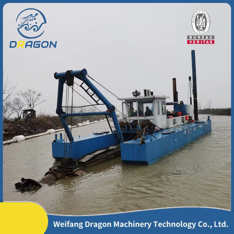 Hydraulic Anchor Rod Cummins Diesel Engine 8 Inch Mud/Cutter Suction Sand Dredger for River /Lake /Sea /Reservoir Dredging Project