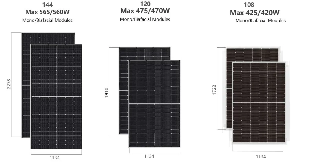 PV 540W/545W/550W 182mm Mono Cell 10bb 11bb Solar Panels in China