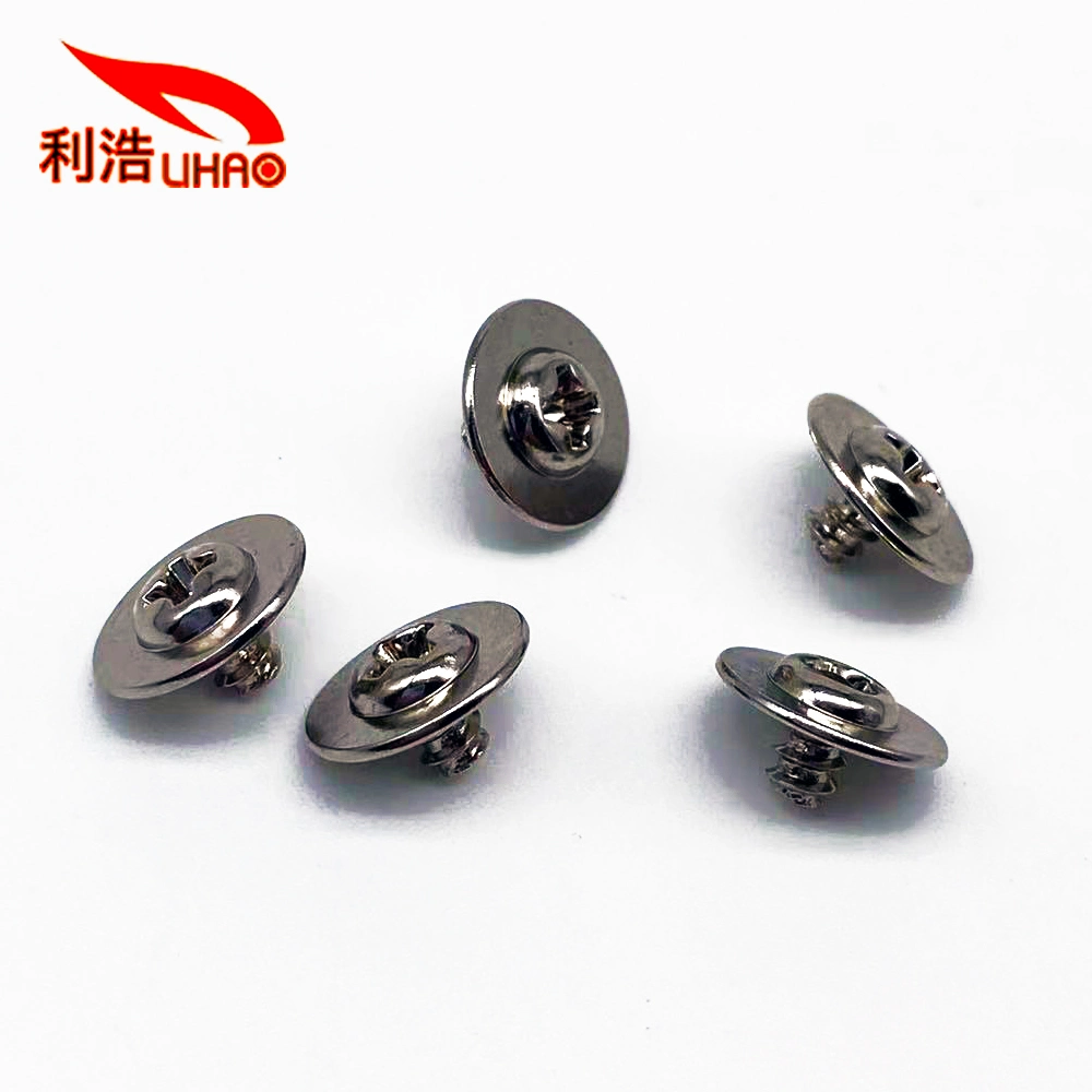 Carbon Steel Nickel-Plated Self-Tapping Screws with Large Round Head Screws with Pads