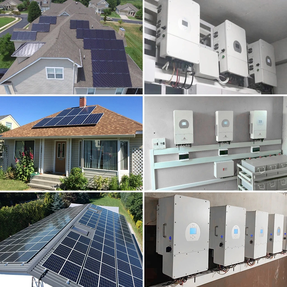 Complete Set Three Phase 8kw 10kw 12kw Hybrid Solar Energy System