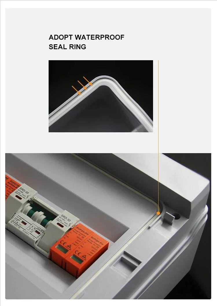 Solar Junction Box String Box for PV System with Fuse Wall Mounted PV Combiner Box for Solar Panels IP65