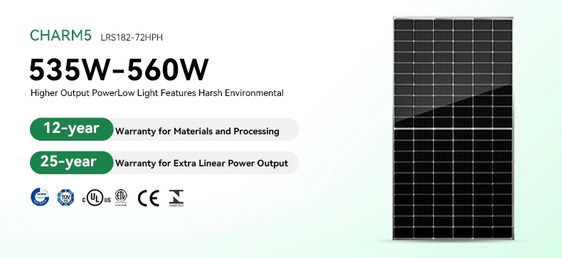 Design Design Mono 550W 600W Black Solar Panel with Mc4 Connectors Mono 400W 455W 550W 600W Full Black Solar Panel