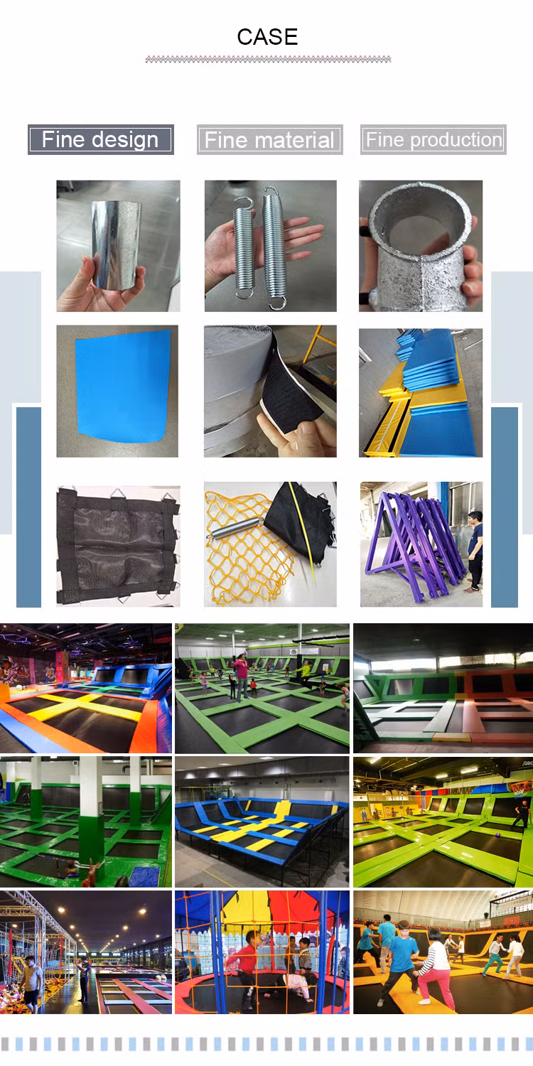 Customized Indoor Usage Trampoline with Safety Enclosure for Children