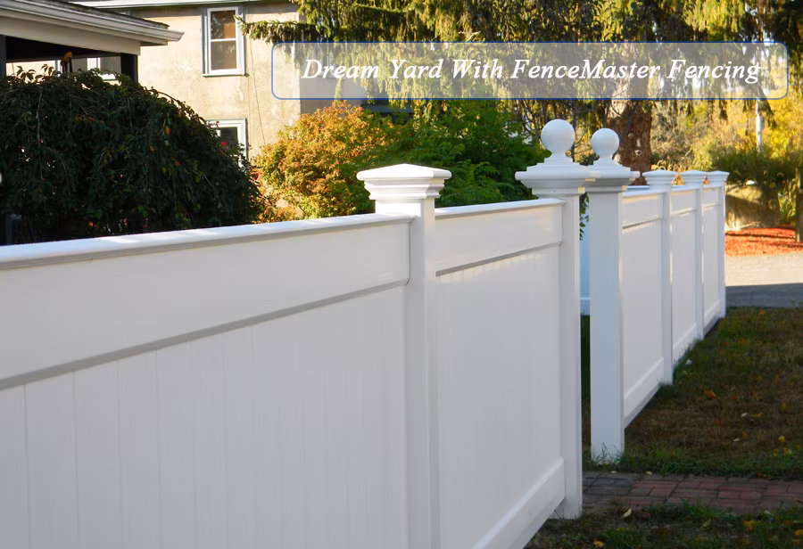 Outdoor Residential Vinyl Full Privacy Fence Post Profile Material, PVC Solid Privacy Fencing Panel, Plastic Garden Pool House Villa Picket Fence