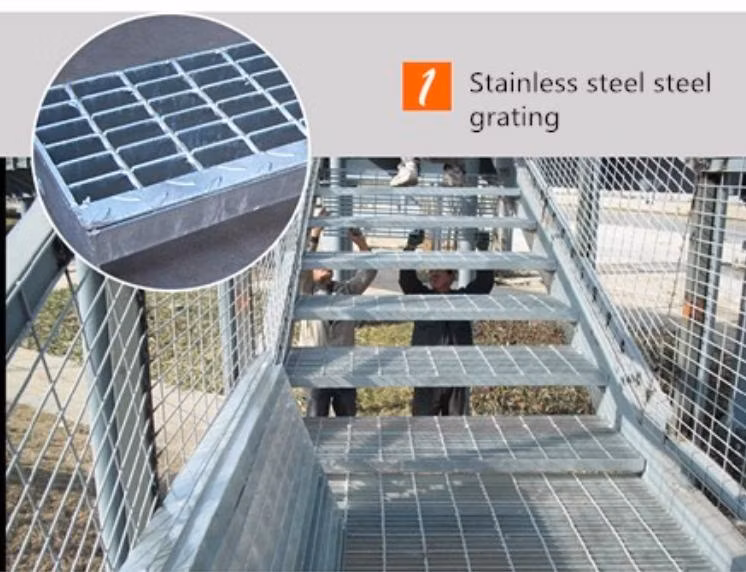 Hot Selling Galvanized Grating Drainage Channel Grating Platform Stair Treads Used