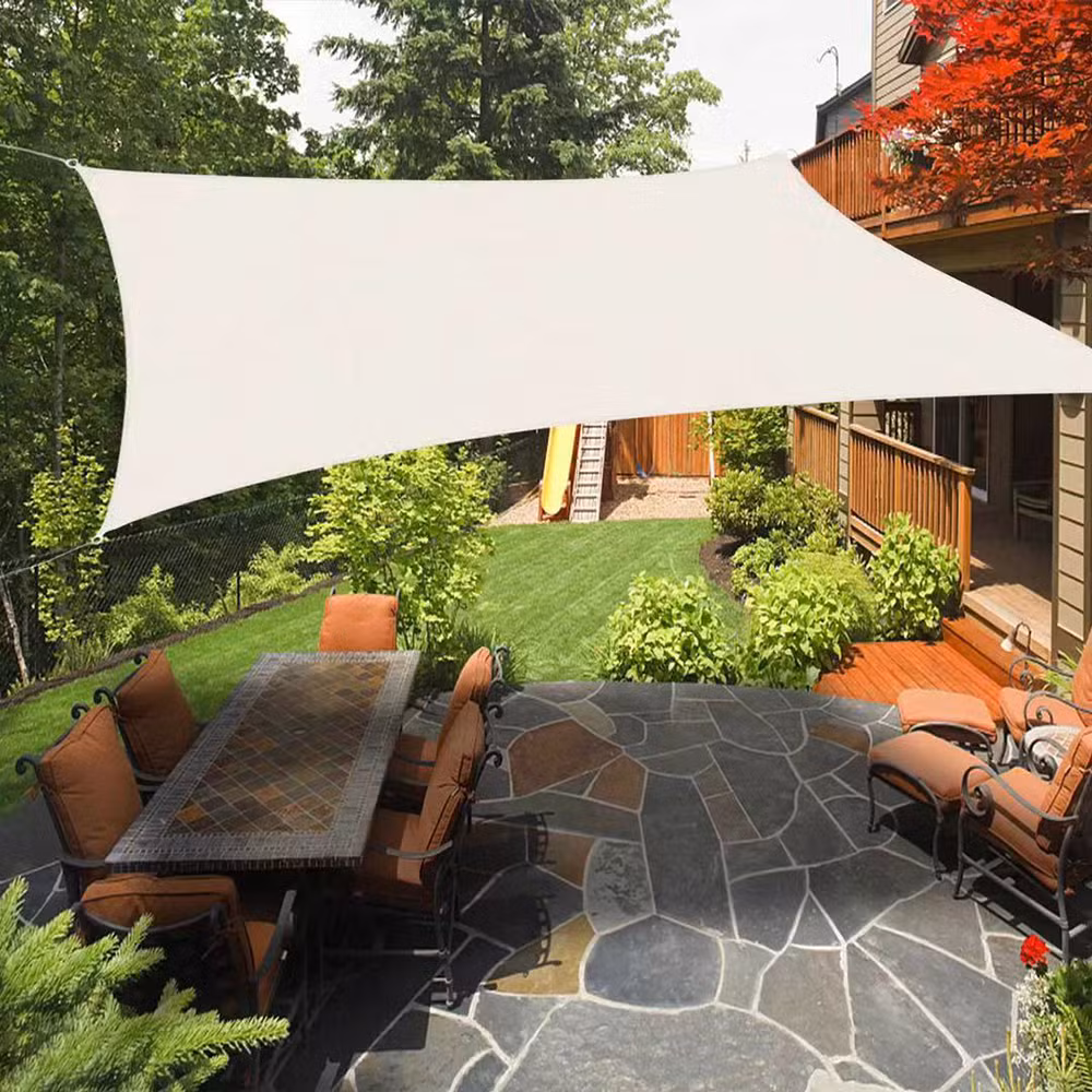Waterproof Sun Shade Sail 3X3X3, Triangle Garden Sail UV Block 420d Pes Triangular Shade Sail 3X3 for Outdoor Patio Canopy with Free Ropes Bl22417