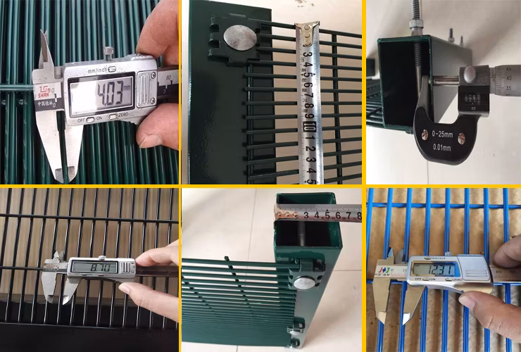 Metal ISO9001 Approved Wire Mesh Panel Small Netting Iron Garden 358 Security Fence