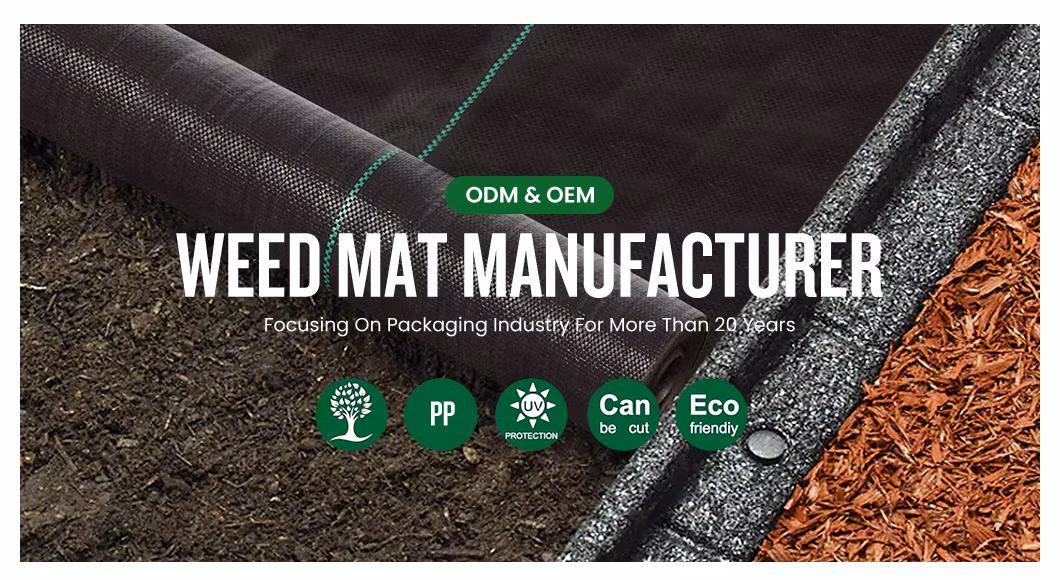 UV Treated Agriculture Weed Barrier PP Woven Fabric Anti Weed Mat Weed Control Ground Cover