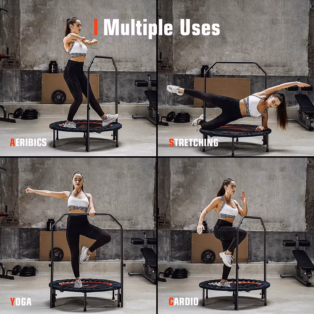 Mini Trampoline Outdoor Indoor Fitness for Adults Jumping Exercise