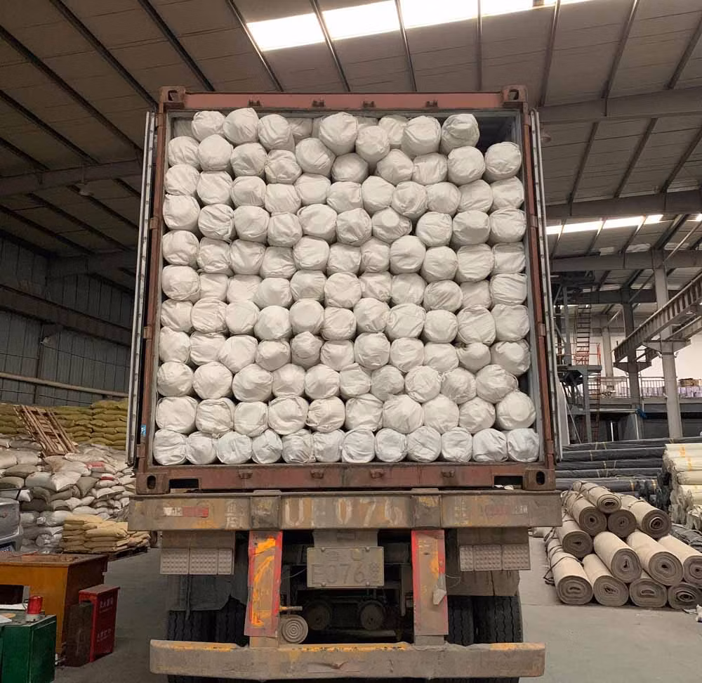 600g/Sm Short Fiber Pet Geotextile for Filterand Drain Away Water