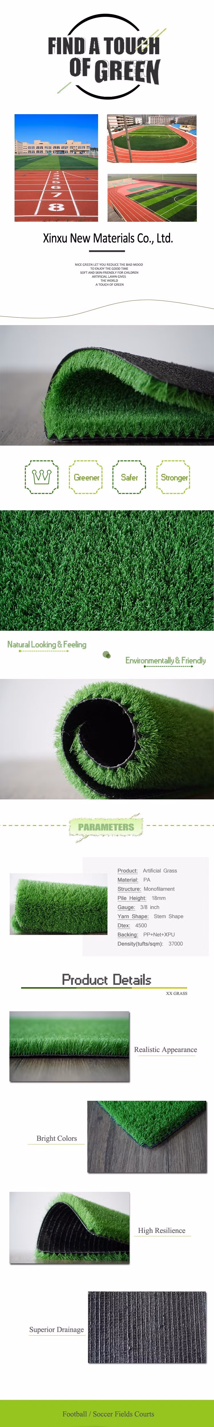 Artificial Grass for Landscaping for Backyard Garden Decor