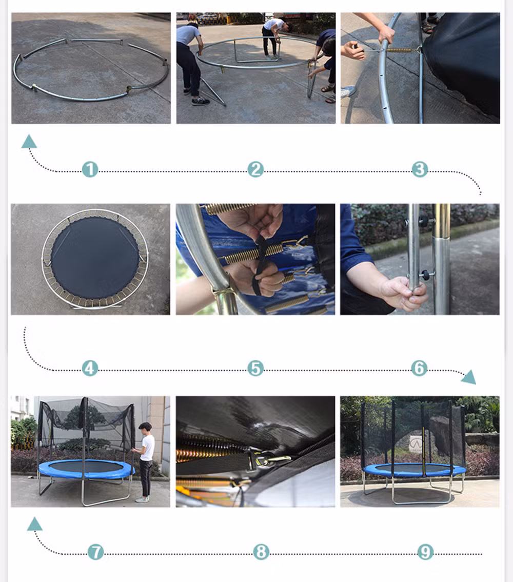 10FT 12FT High Quality Safety Enclosure Trampolines Best Price Trampolin for Sale