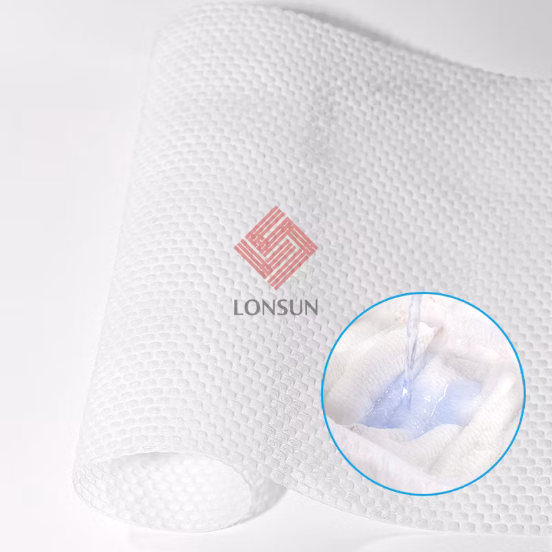 Baby Diapers Raw Materials Polypropylene Hydrophilic SSS Spunbond Non-Woven Fabric Sanitary Pads Making