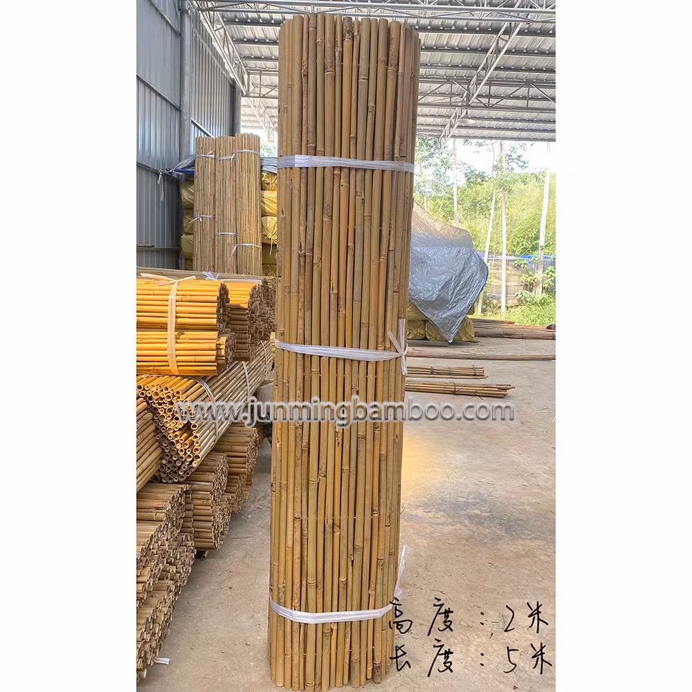 Tonkin Bamboo Raw Materials Factory Price Bamboo Fencing Roll For Solid Backyard Garden Privacy Bamboo Fence With Length 5m