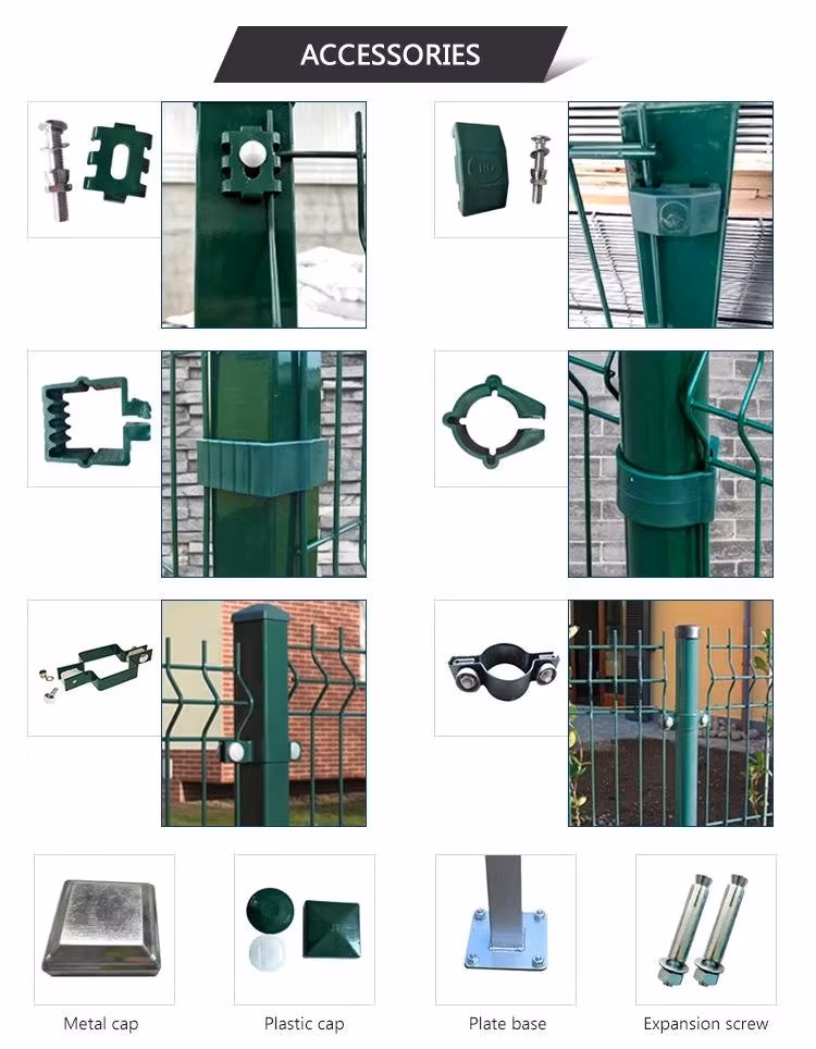 Outdoor Decoration 3D Curved Welded Wire Mesh Fence Metal PVC Coated 3D Fence Panel for Garden Fencing