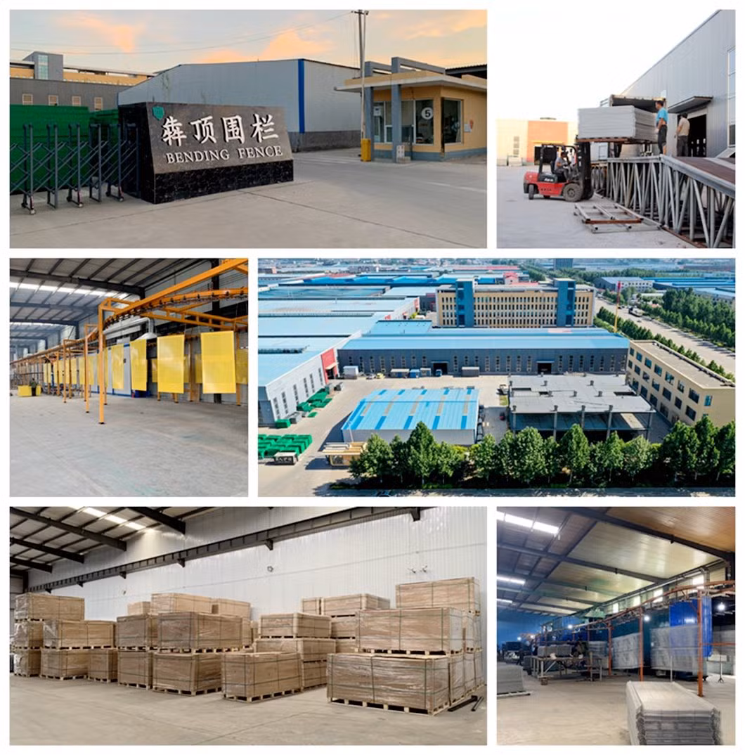 CE Approved Square Welded Mesh Panels Factory Metal Temporary 3D Small Garden Fence
