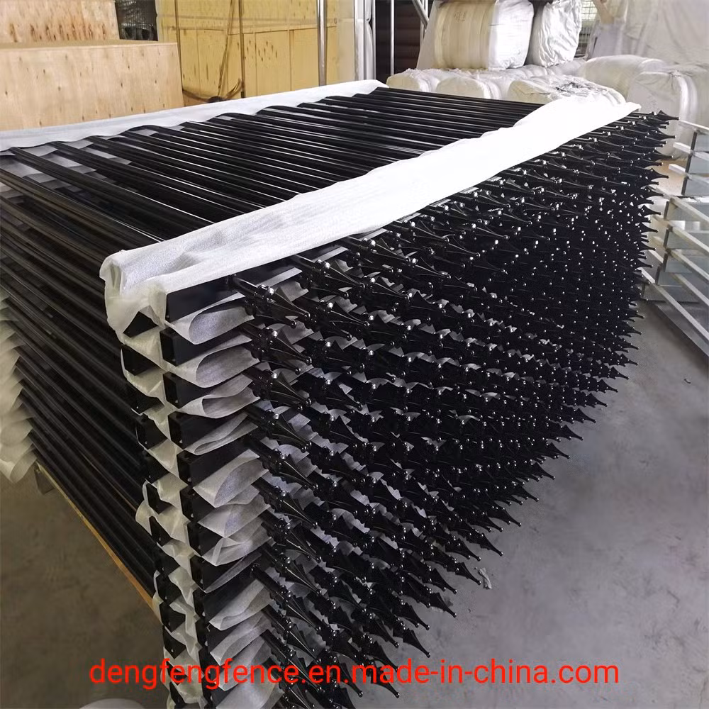 Garden Metal Aluminum Slatted Fence Panels Waterproof Metal Fence