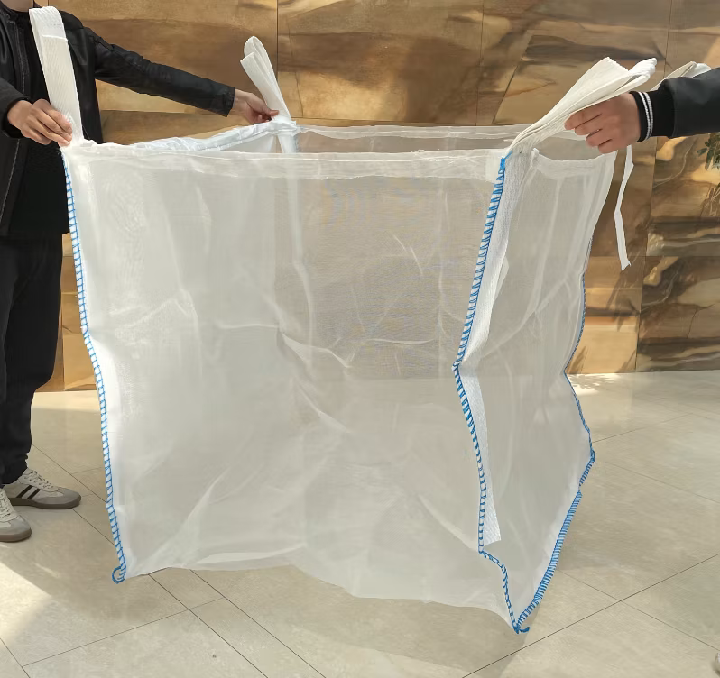 1 Ton All Mesh Bags Breathable Mesh Firewood Vented Bulk Bag for Firewood Potatoes Walnuts