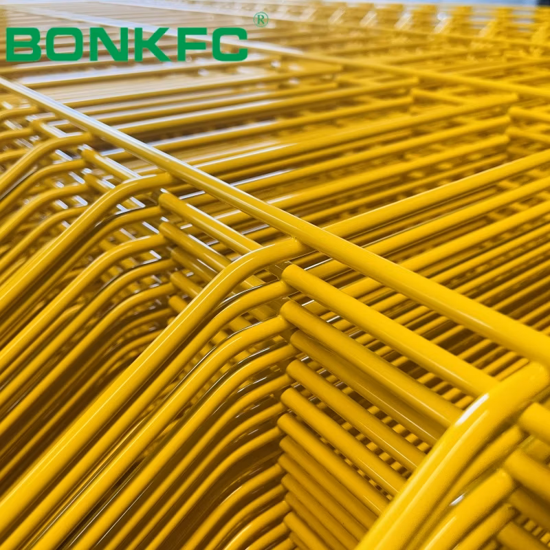 3D Curved Wire Mesh Fence with Razor Wire Akzo Nobel Powder Coated Airport Welded Mesh Fence