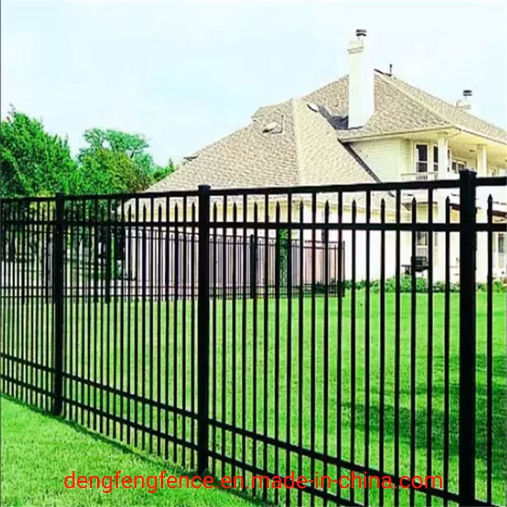 Garden Metal Aluminum Slatted Fence Panels Waterproof Metal Fence