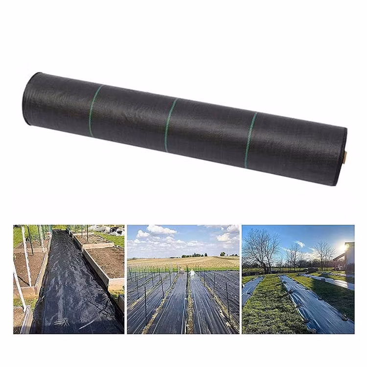 Water Permeable Nonwoven Woven Plastic Anti Weed Control Mat Fabric Ground Cover