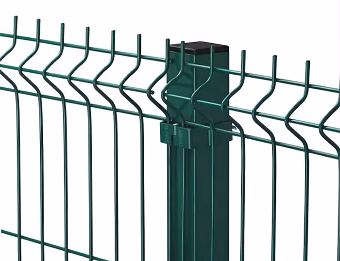 Outdoor Customized 3D Curved V Mesh Garden Fencing Easily Assembled Panel 3D Fence