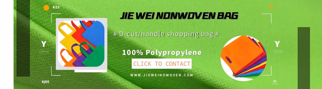 Waterproof Tote 100 PP Spunbond Nonwoven Fabric Shopping Bag