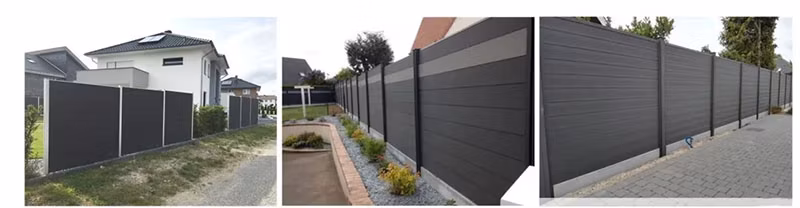 China Wholesale Waterproof WPC Fence Anti UV Garden Use Wood Plastic Composite Fencing