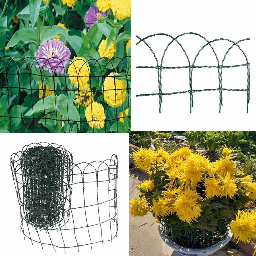 Factory Direct Sell Green Garden Border Fence/Small Roll Garden Fence Used for Home Garden and Flowers