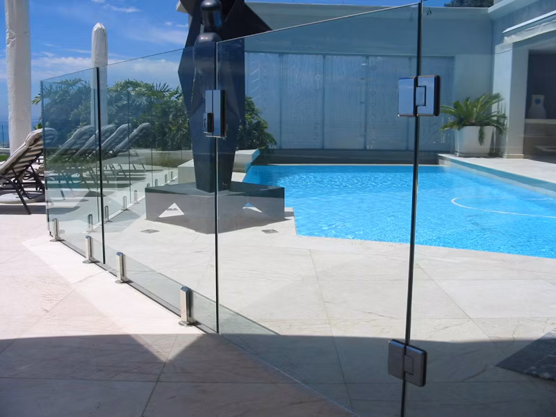 Spigot Glass Railing Safety Glass Balustrade Swimming Pool Fence