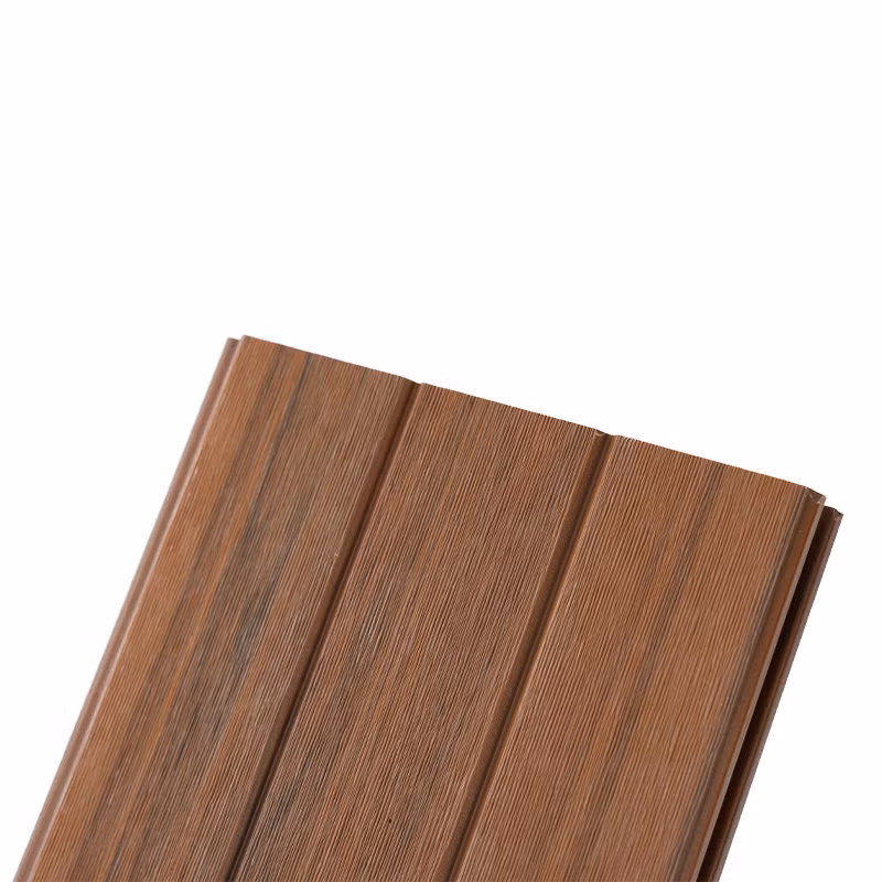 100% Recycling Decorative Fence Panel for Garden House PE WPC Plastic Balcony Wood Plastic Composite Fence
