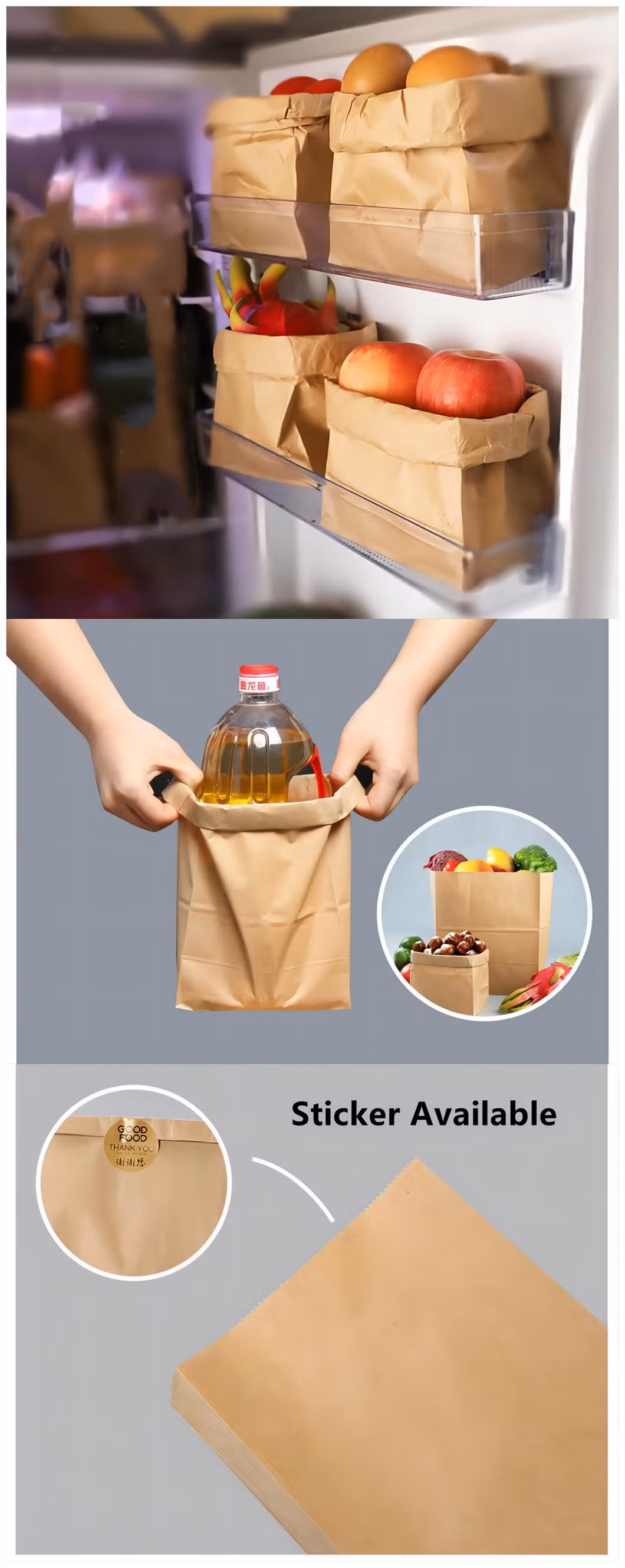 Custom Wholesale Recycled Stand up Pouch Dried Biodegradable Kraft Paper Packaging Bag Kraft Paper Pouch for Food Flower
