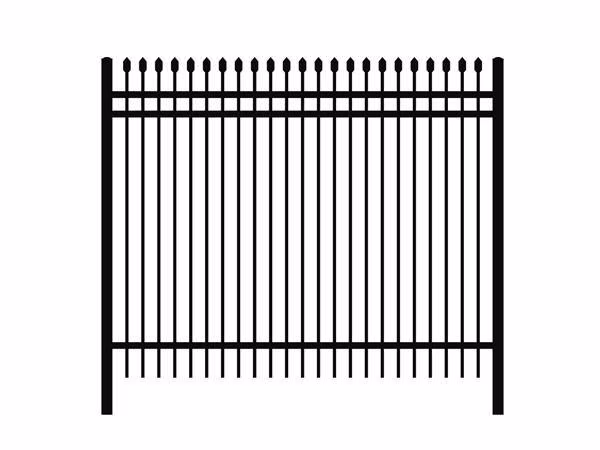 Pengxian Backyard Privacy Fence China Manufacturers 100mm 120mm Center Space 5FT Wrought Iron Fence for Around Amusement Facilities