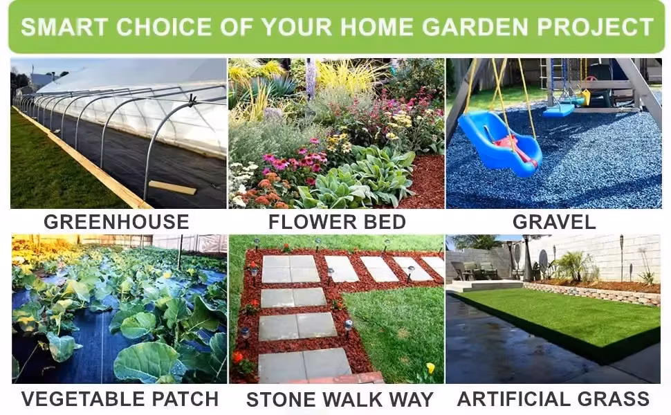 Factory Greenhouse Polypropylene Woven Weed Control Mat Ground Cover Mesh Fabric Landscape Fabric Membrane