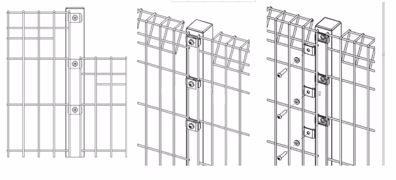 Roll Top and Bottom Welded Wire Mesh Pool Brc Fence