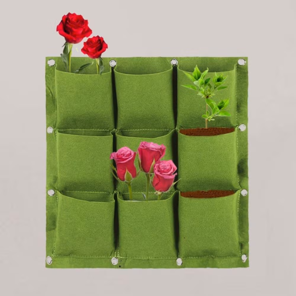 Hanging Plant Grow Bag Wall Flowers Pot Hanger Nursery Bags Plant Grow Bags for Greenhouse Bl19204