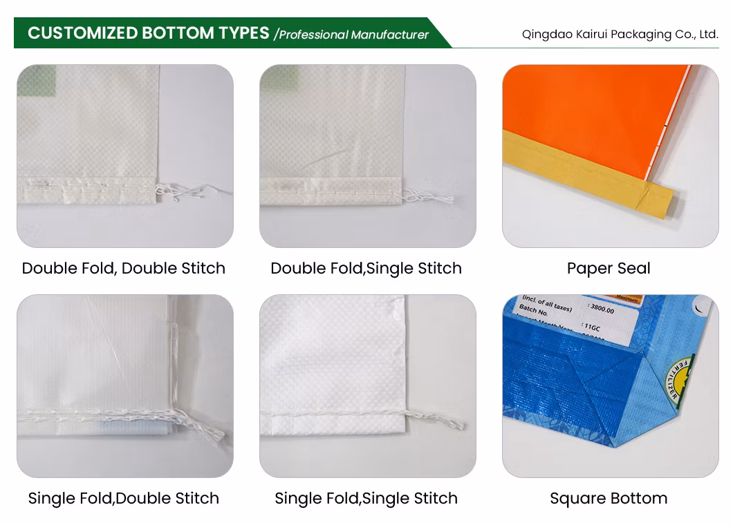 1kg 5kg 10kg PP Woven BOPP Laminated Rice Sack Bag with Handle
